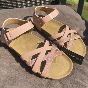 Brand new with tags, girls blush /glitter sandals